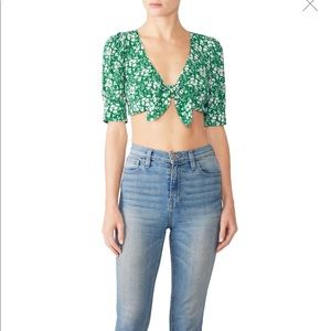 For love and lemons Zamira crop top